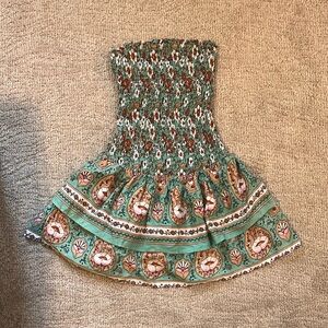 Women’s strapless mini dress